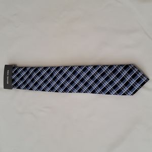 Michael Kors Blue Plaid Tie